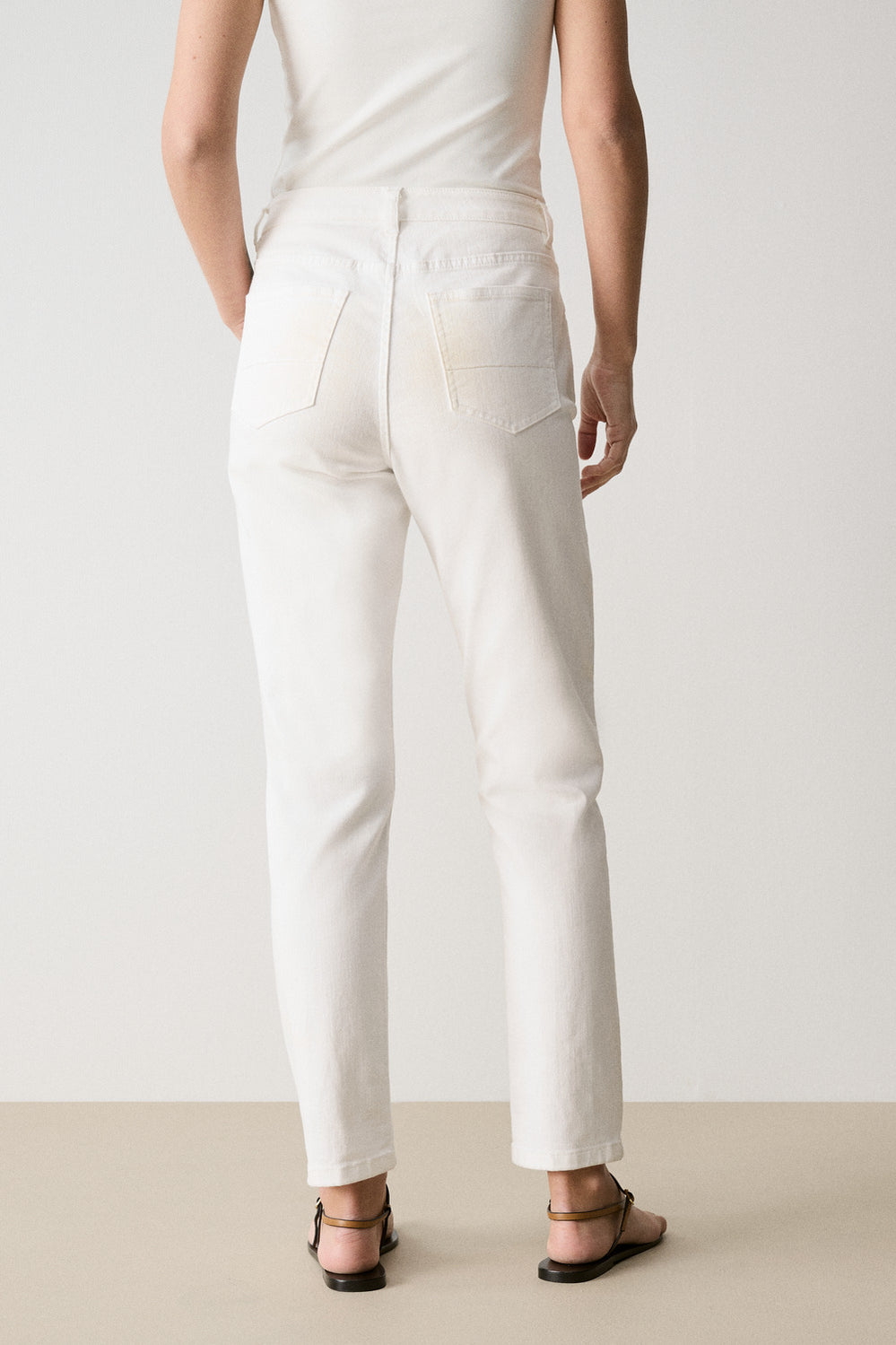 Cotton Blend Boyfriend Jean