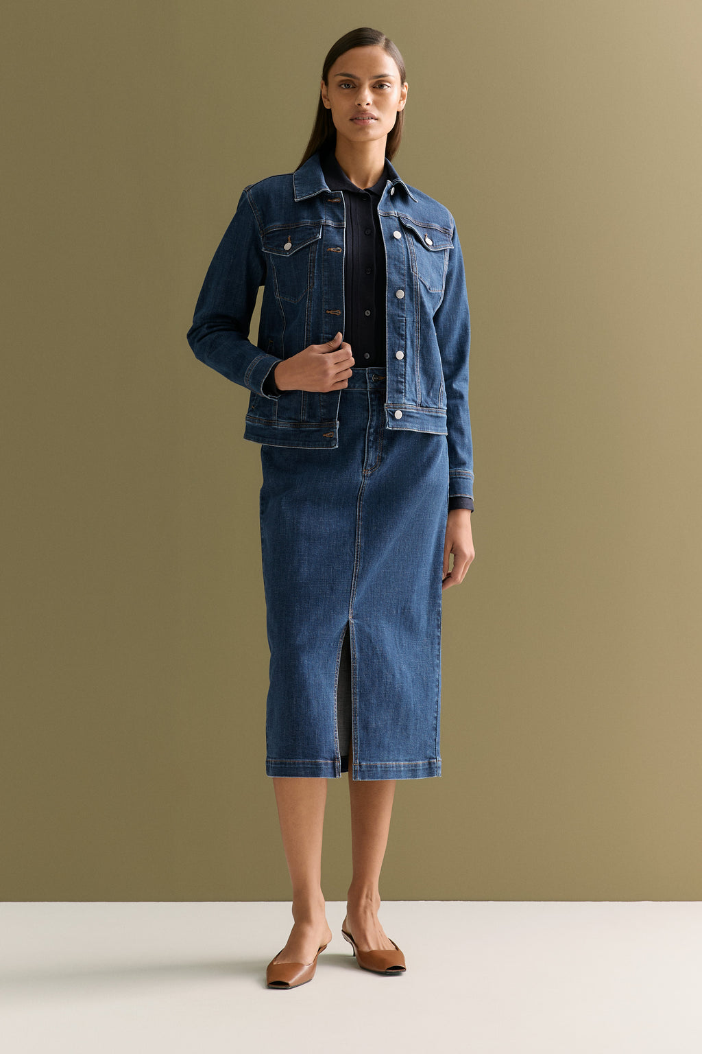 Cotton Blend Classic Denim Jacket