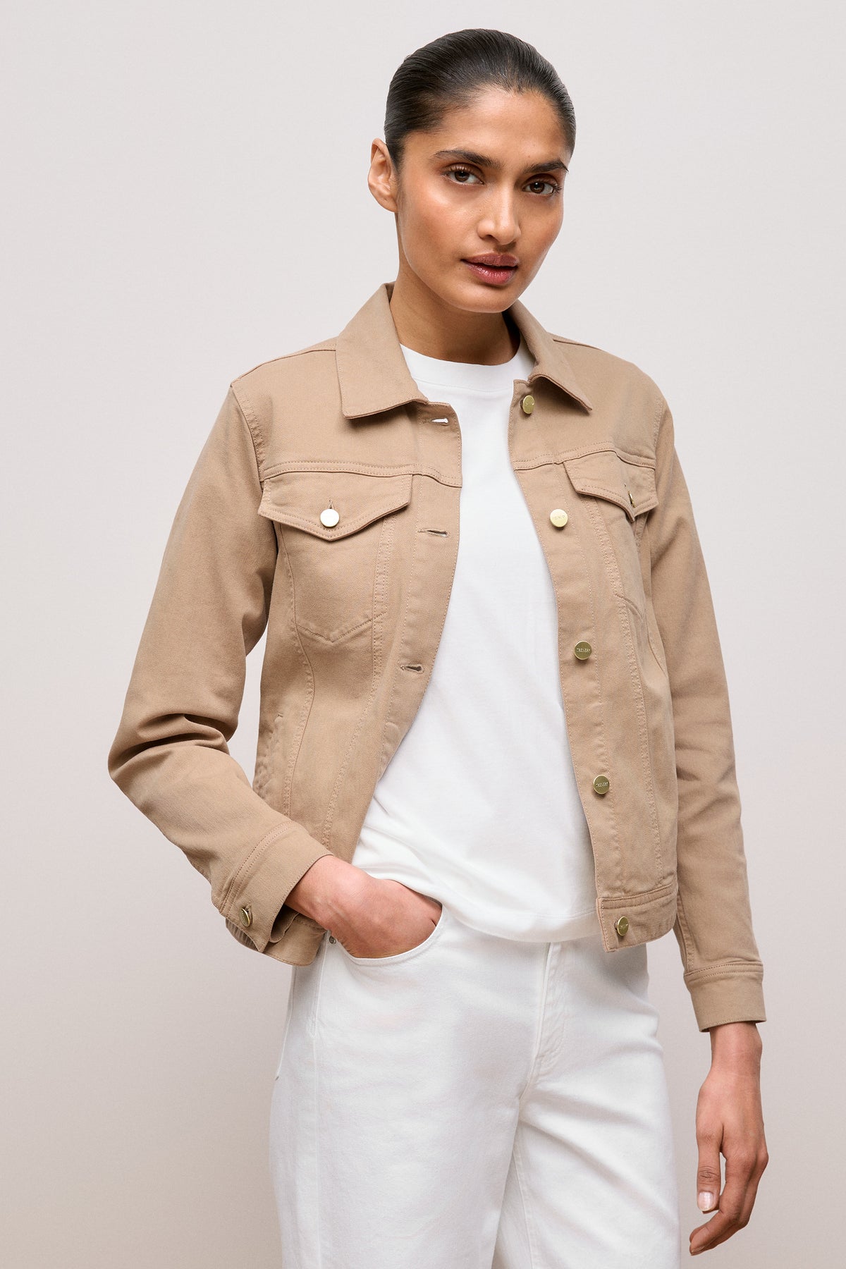 Garment Dyed Denim Jacket