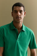 Cotton Interlock Tipped Polo