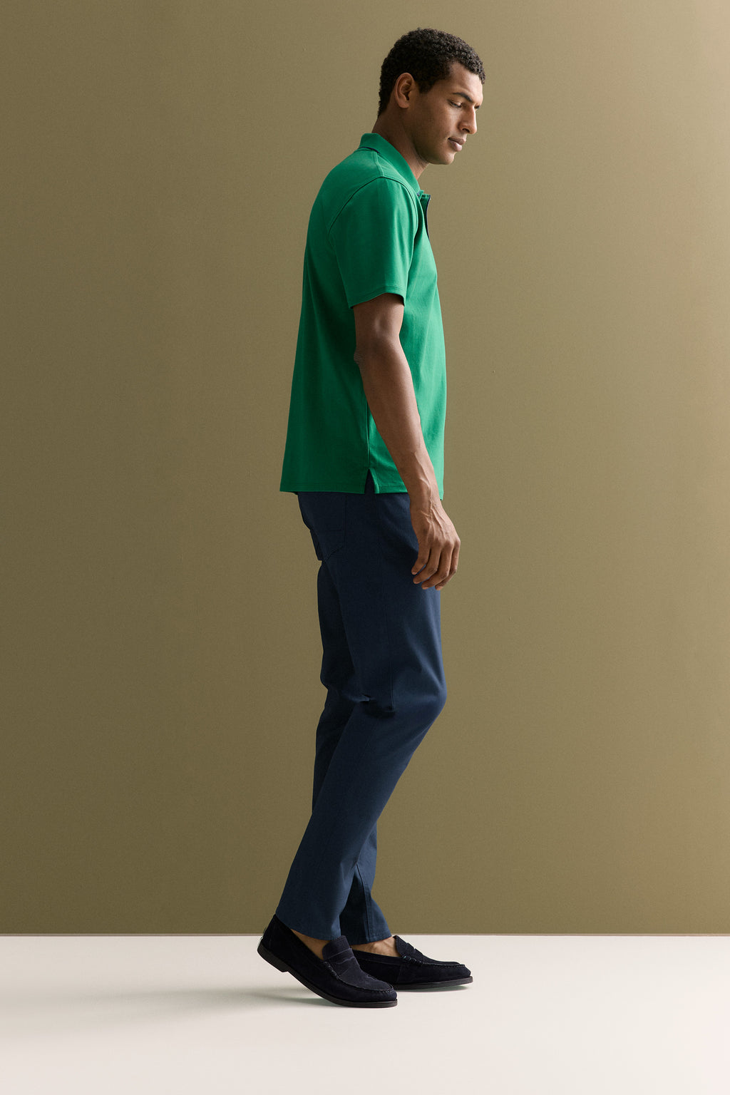 Cotton Interlock Tipped Polo