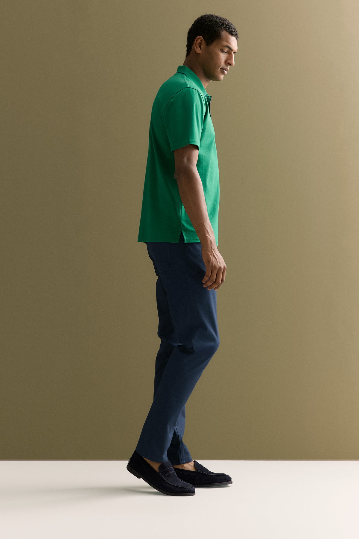 Cotton Interlock Tipped Polo