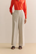 Yarn Dyed Linen Wide Leg Pant