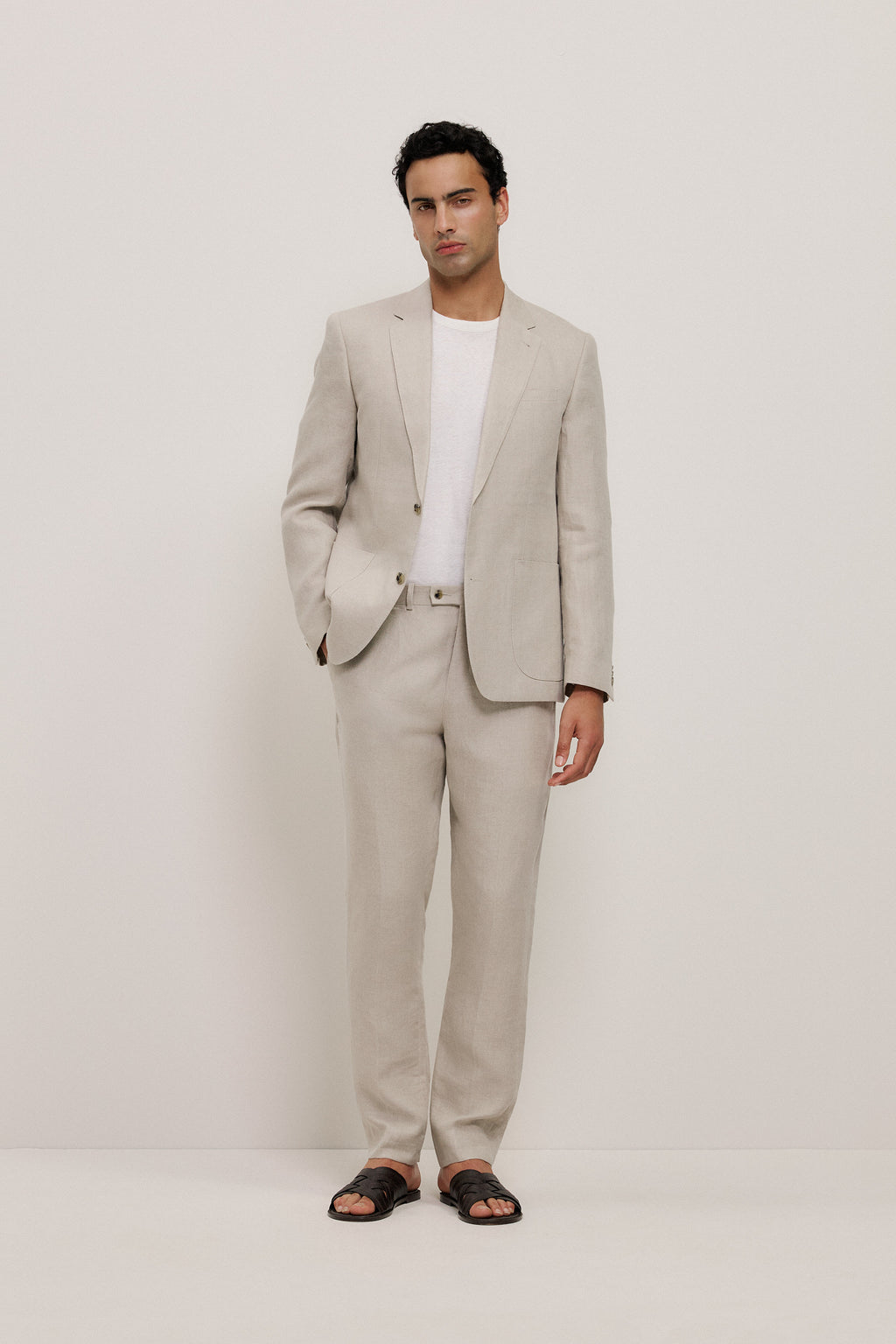 Regular Fit Belgian Linen Blazer