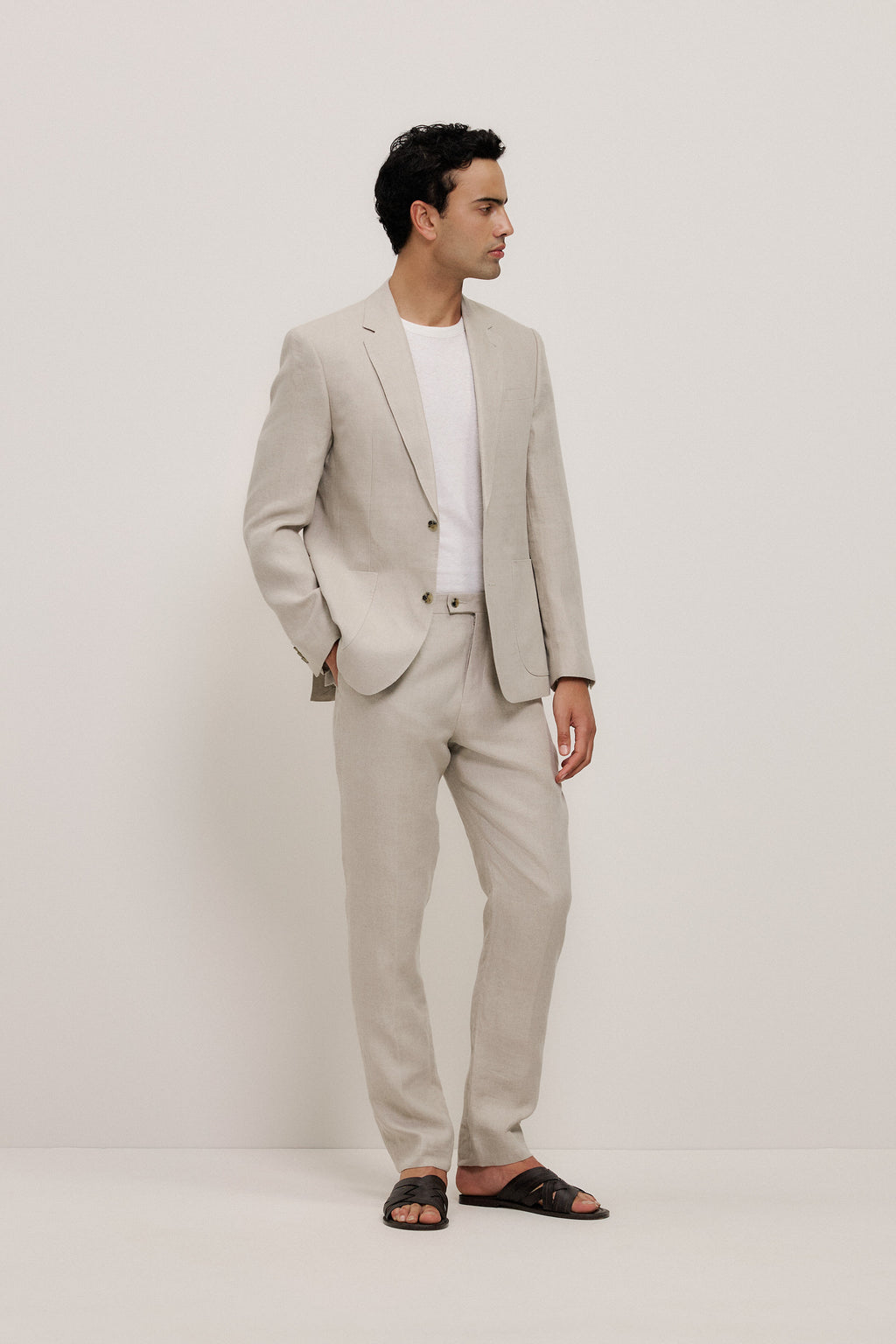Regular Fit Belgian Linen Blazer