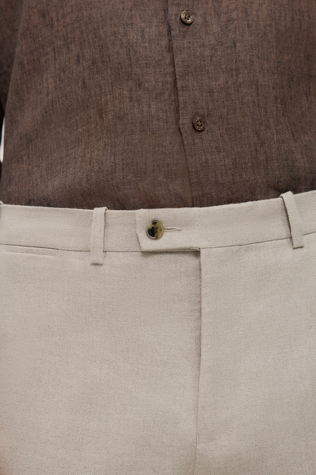 Regular Fit Belgian Linen Pant