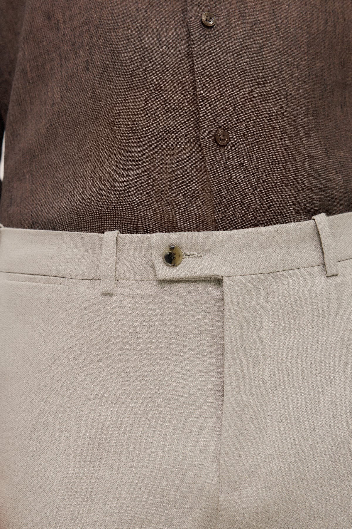 Regular Fit Belgian Linen Pant