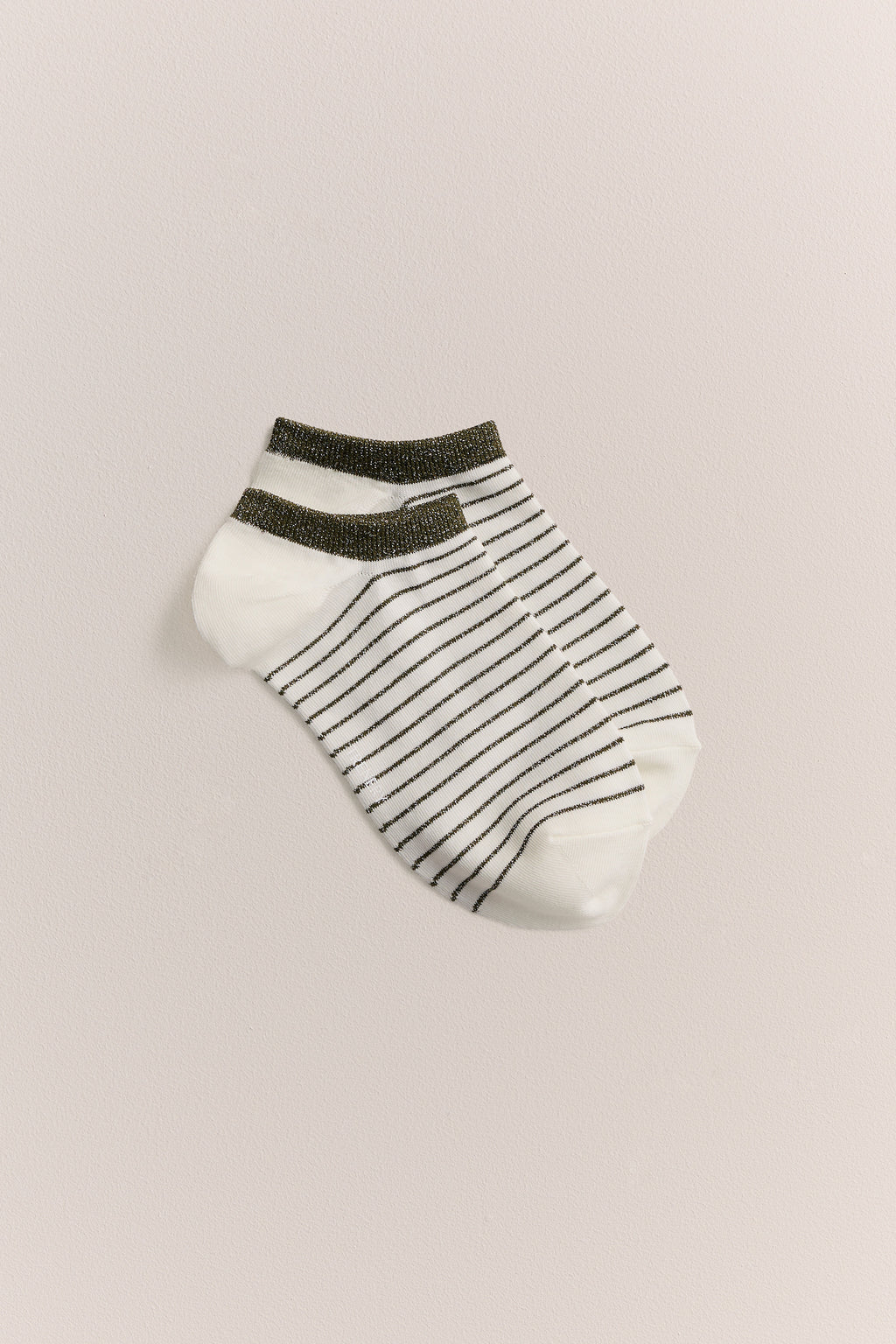 Metallic Stripe Low Cut Sock