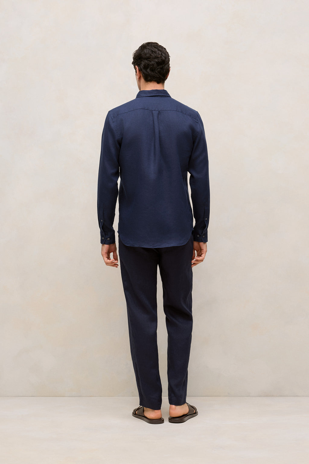 Regular Fit Linen Long Sleeve Shirt