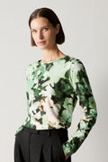 Pima Cotton Blurred Floral T-Shirt