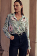 Silk Floral Classic Shirt
