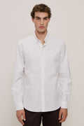 Regular Fit Cotton Monogram Oxford Shirt