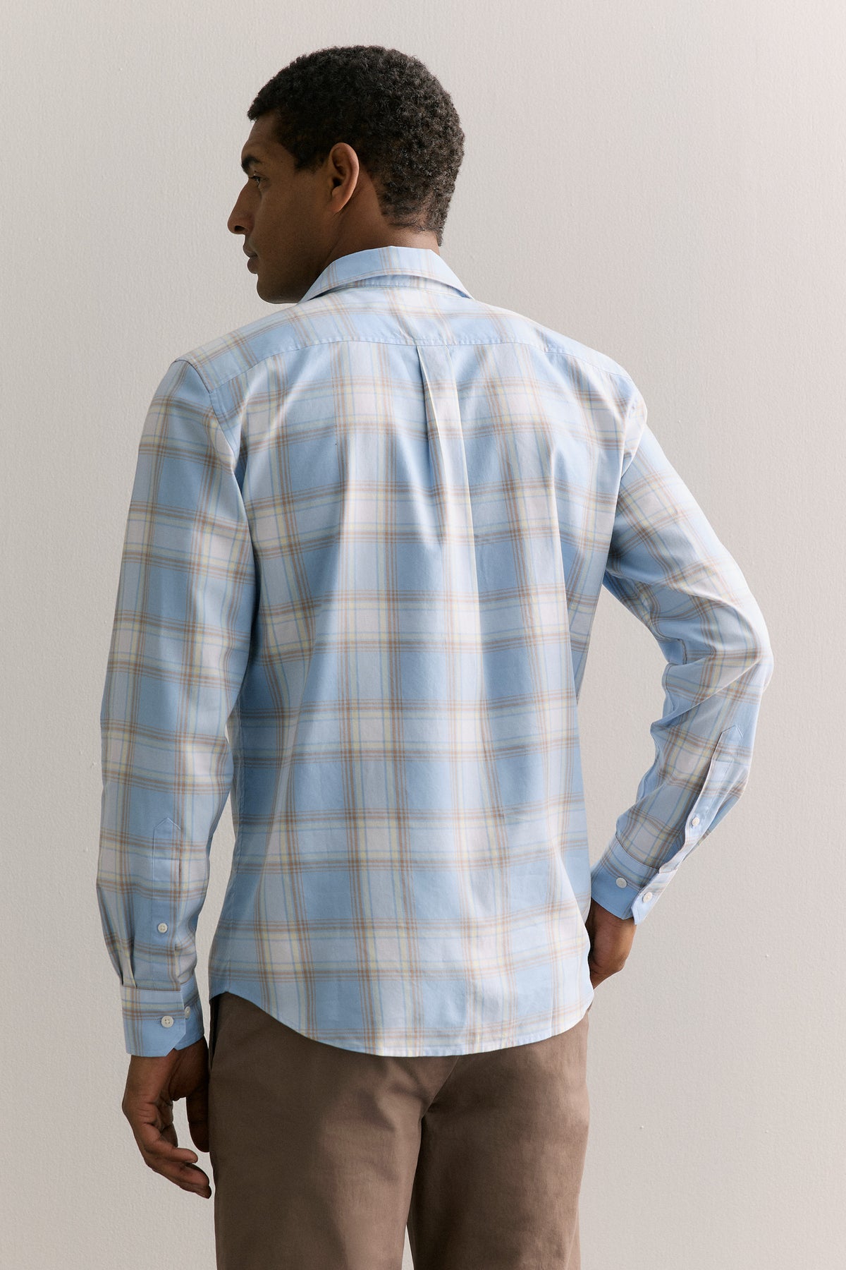 Regular Fit Supima Cotton Gradient Check Shirt