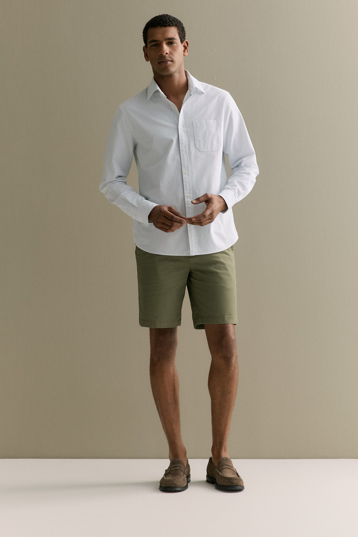 Cotton Twill Chino Short