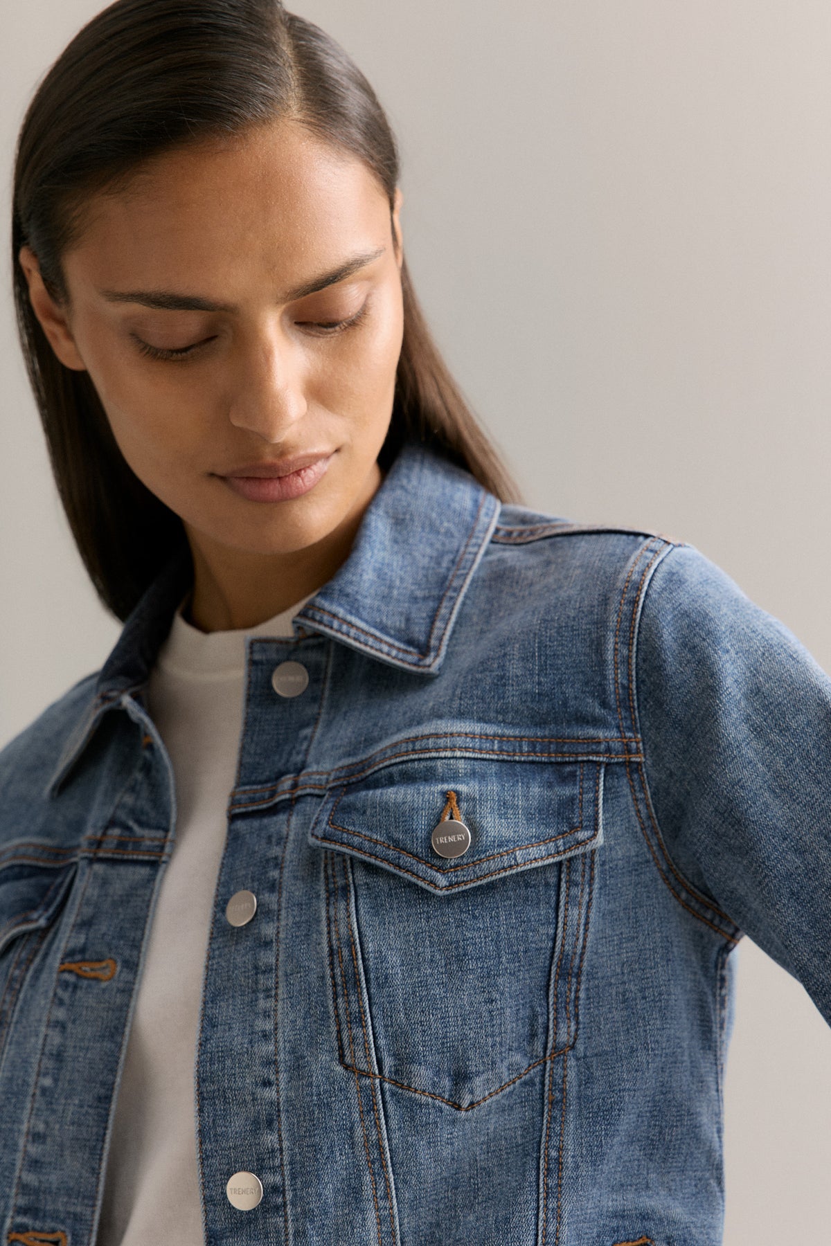 Cotton Blend Classic Denim Jacket