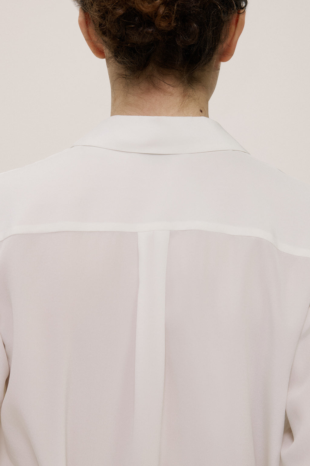 Silk Concealed Placket Shirt