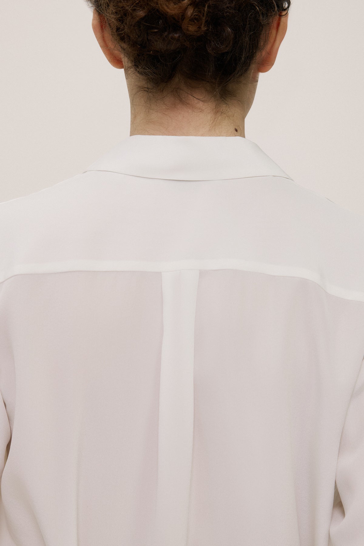 Silk Concealed Placket Shirt