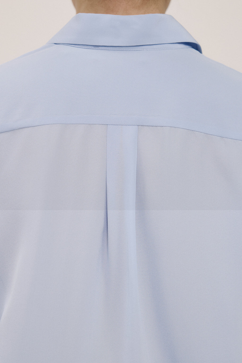 Silk Concealed Placket Shirt