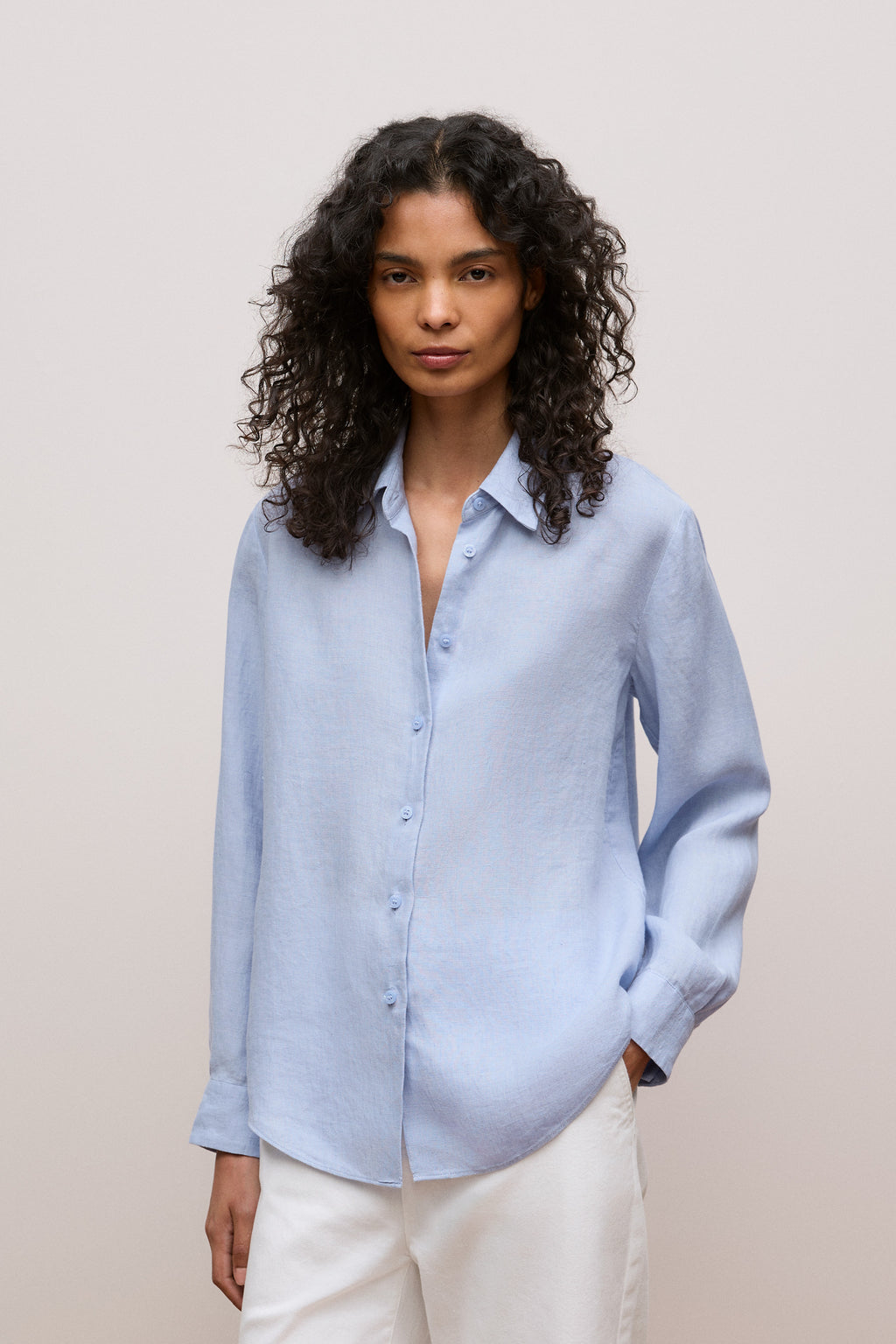 Delave Linen Long Sleeve Shirt