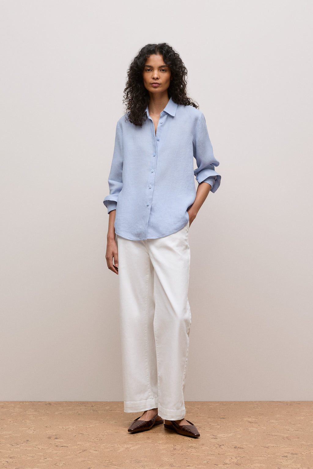 Delave Linen Long Sleeve Shirt