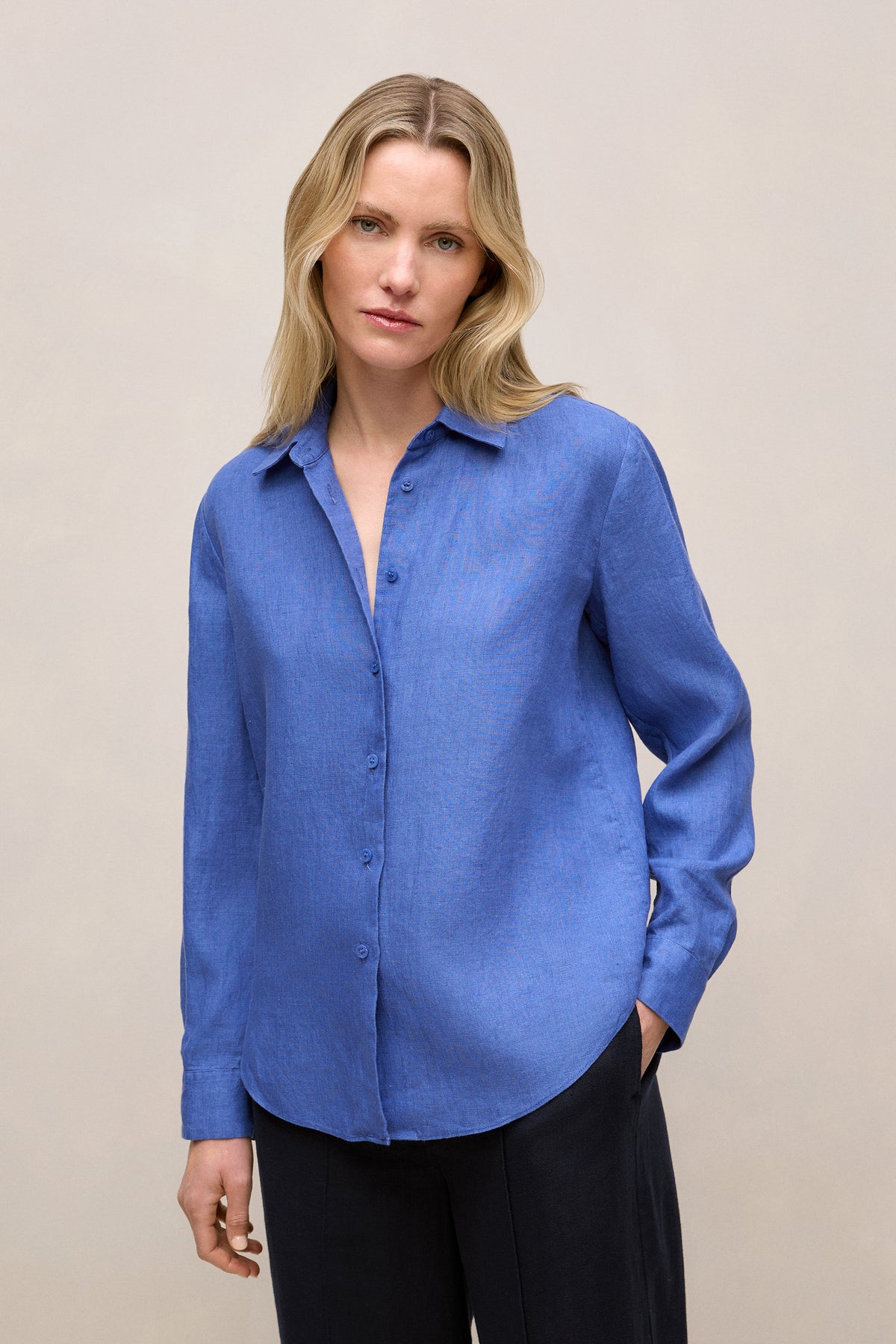 Delave Linen Long Sleeve Shirt