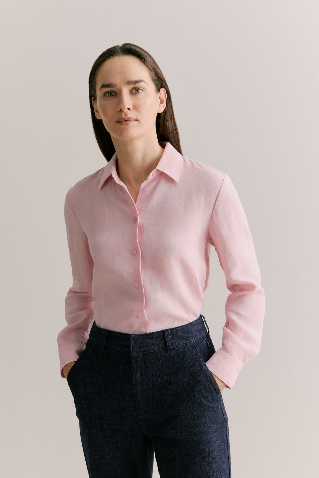 Delave Linen Long Sleeve Shirt