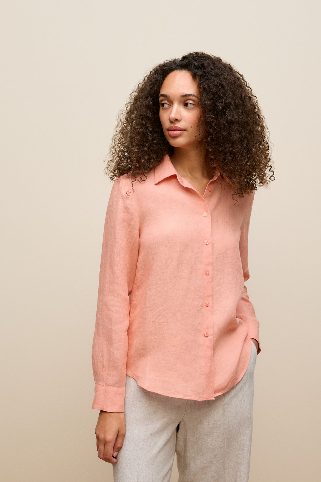 Delave Linen Long Sleeve Shirt