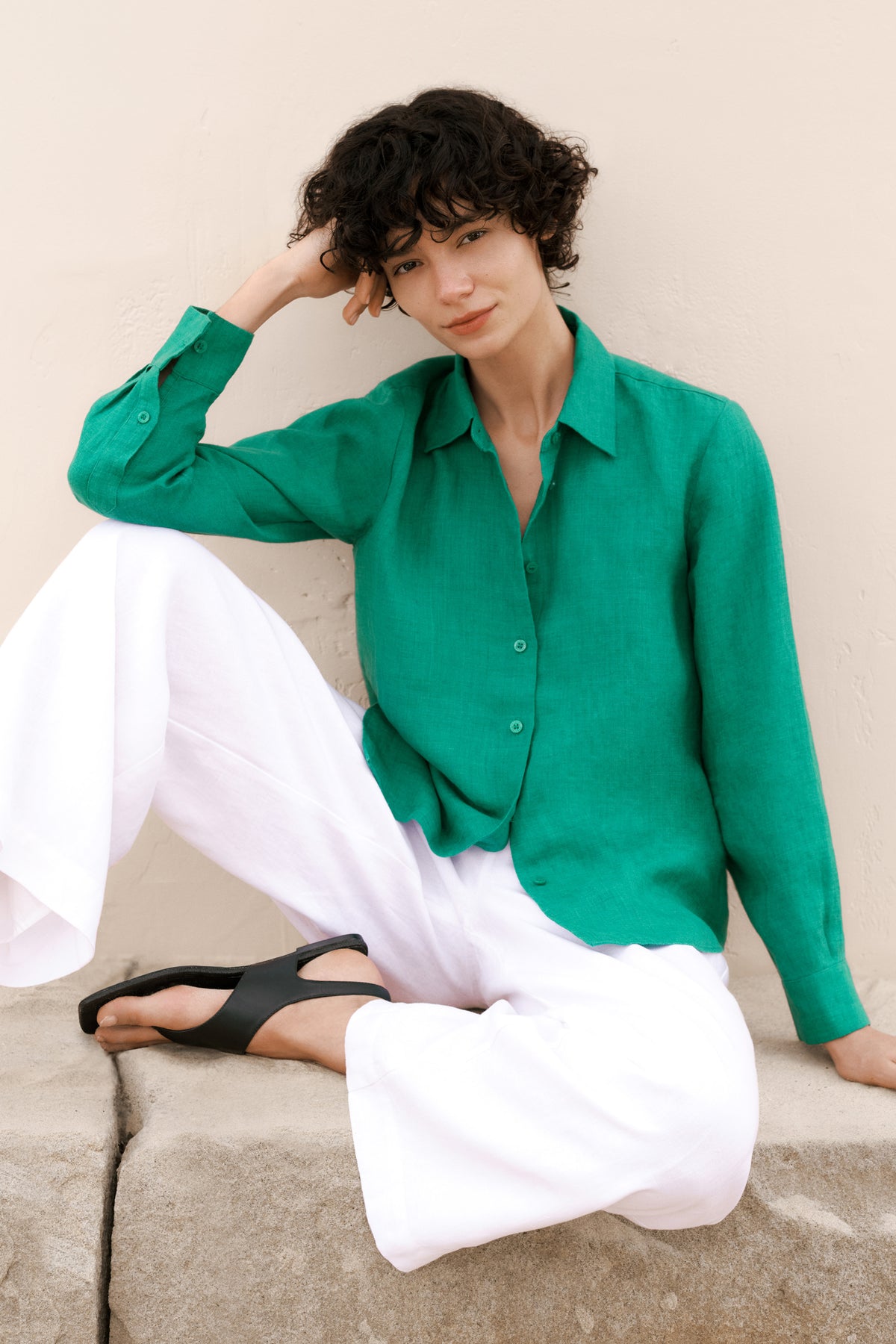 Delave Linen Long Sleeve Shirt
