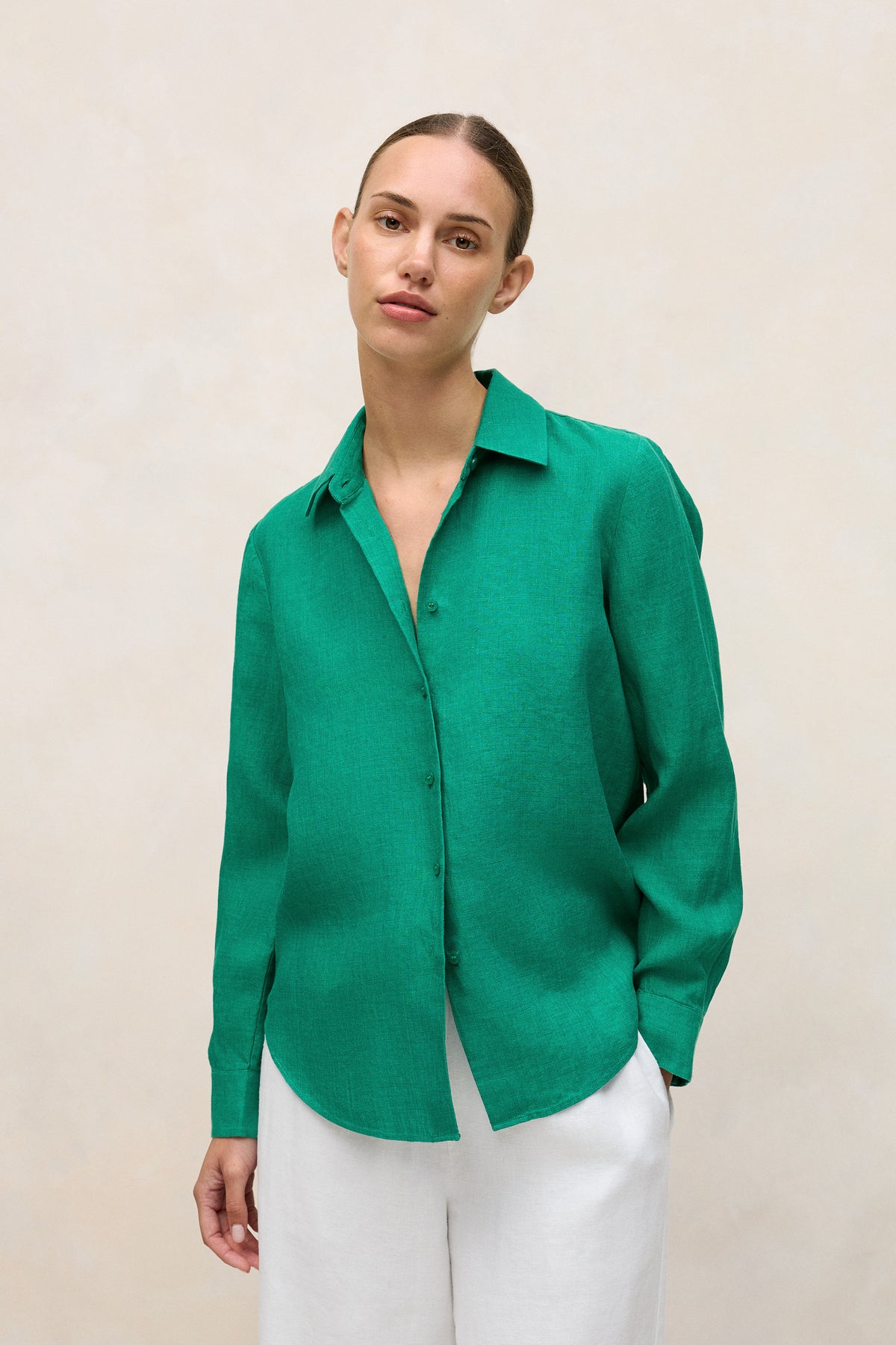 Delave Linen Long Sleeve Shirt