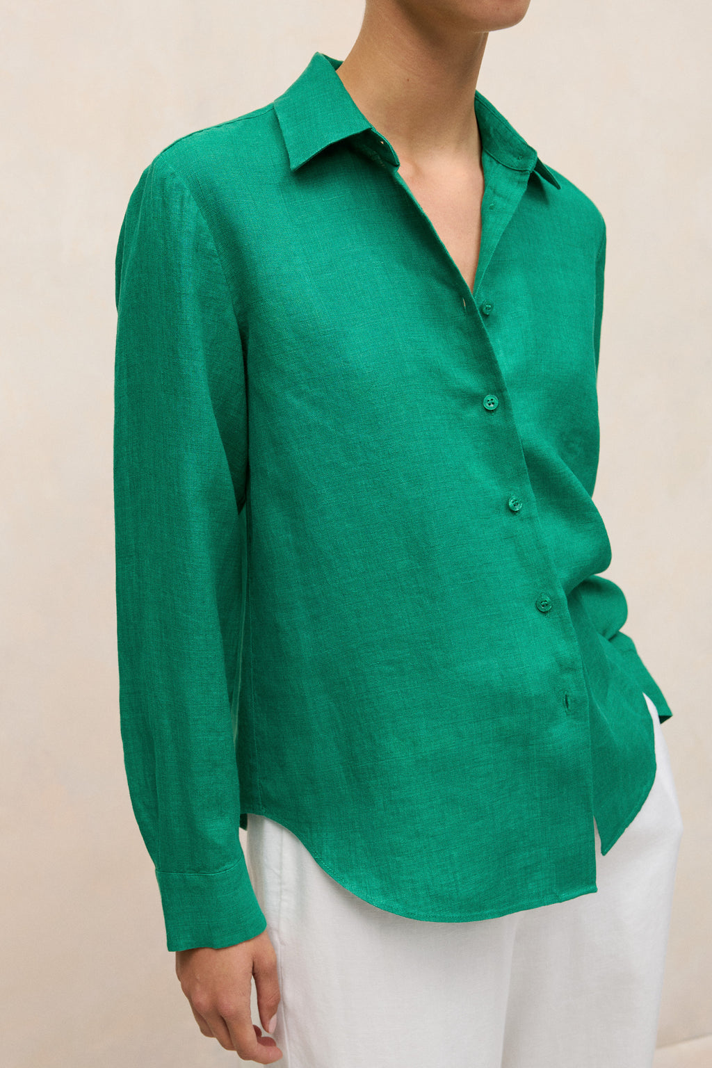 Delave Linen Long Sleeve Shirt