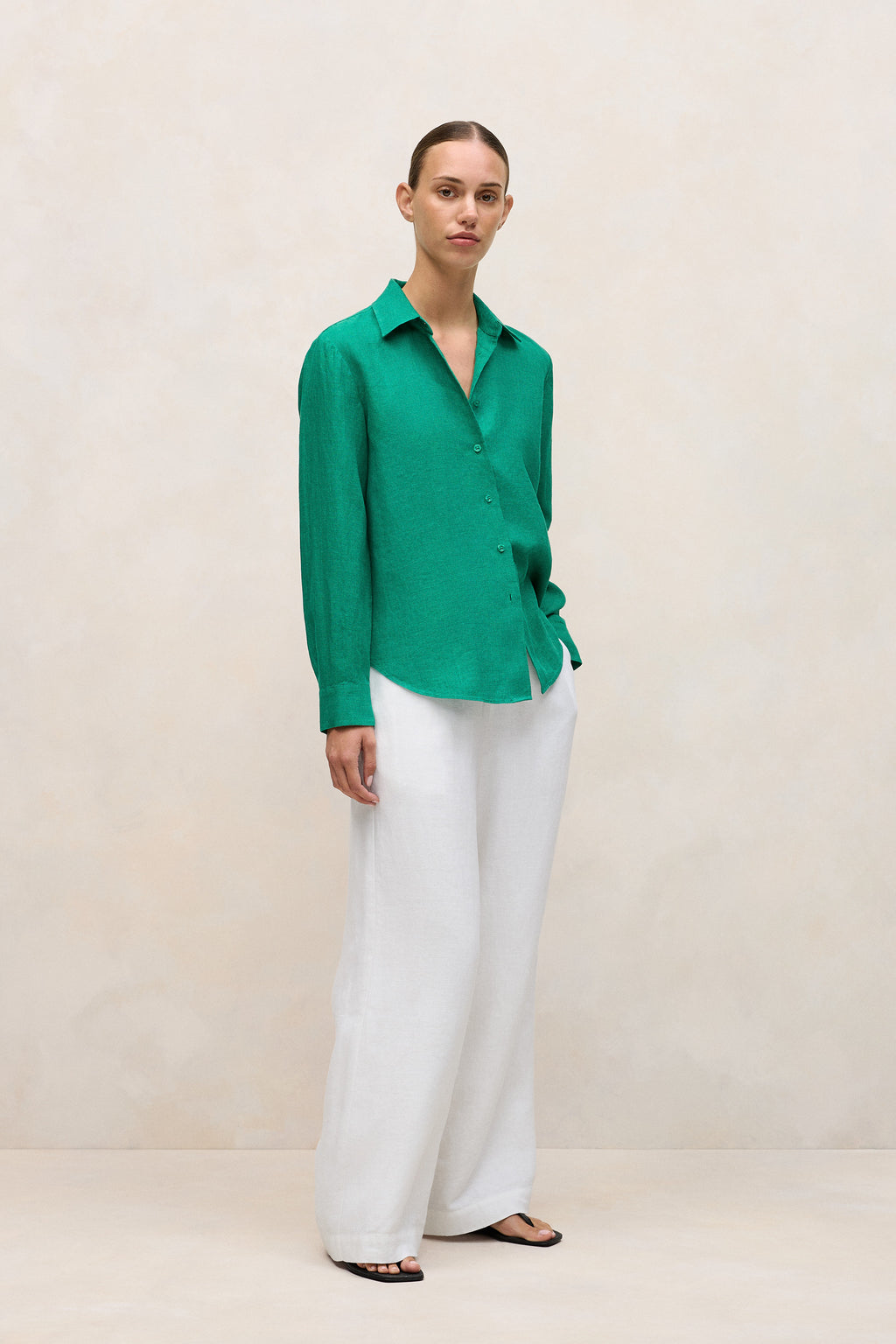 Delave Linen Long Sleeve Shirt