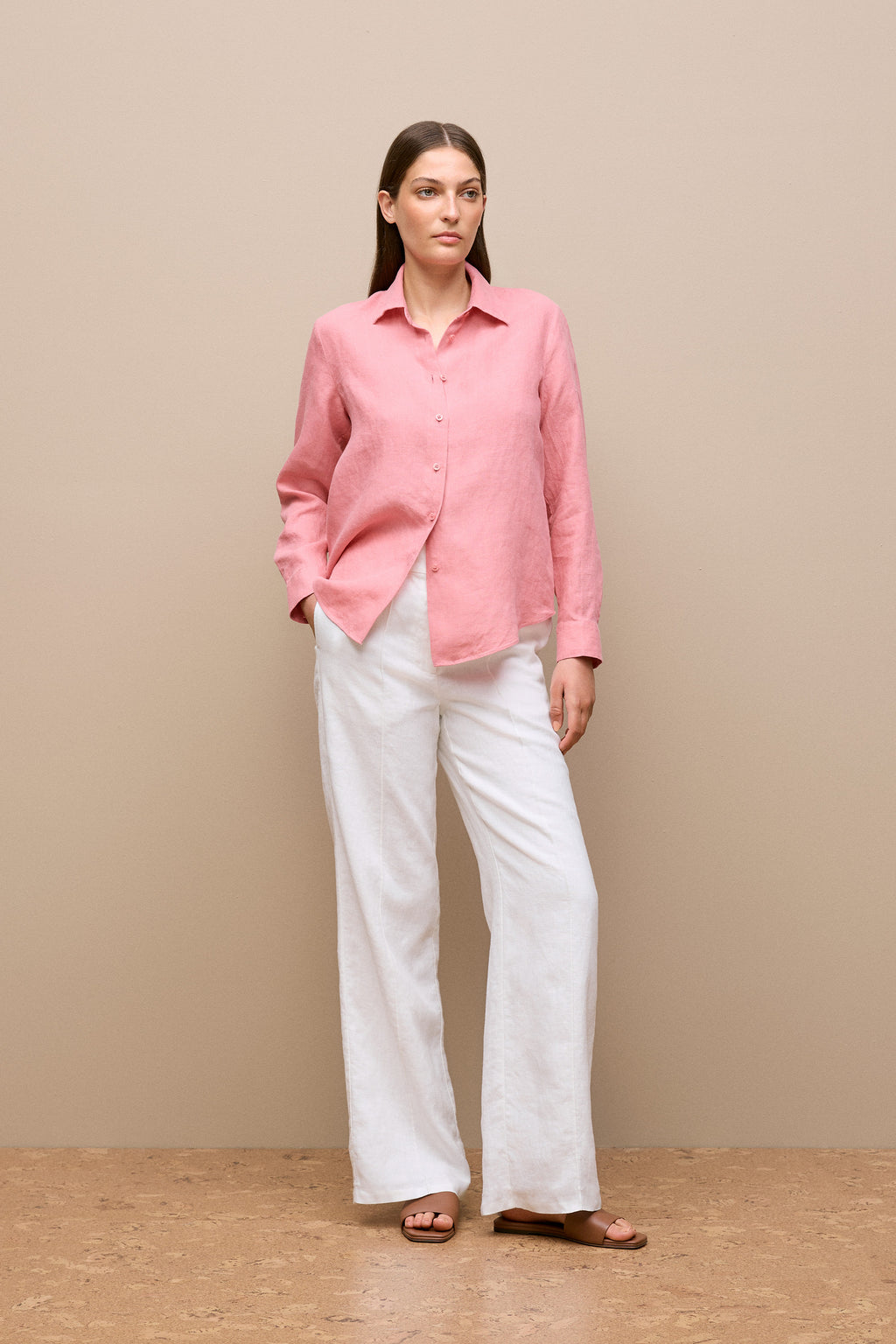 Delave Linen Long Sleeve Shirt