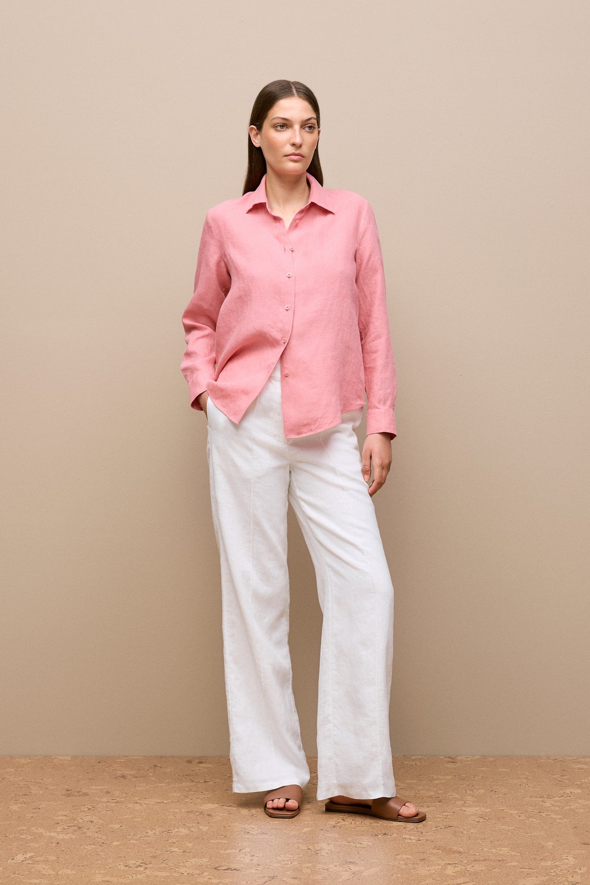 Delave Linen Long Sleeve Shirt