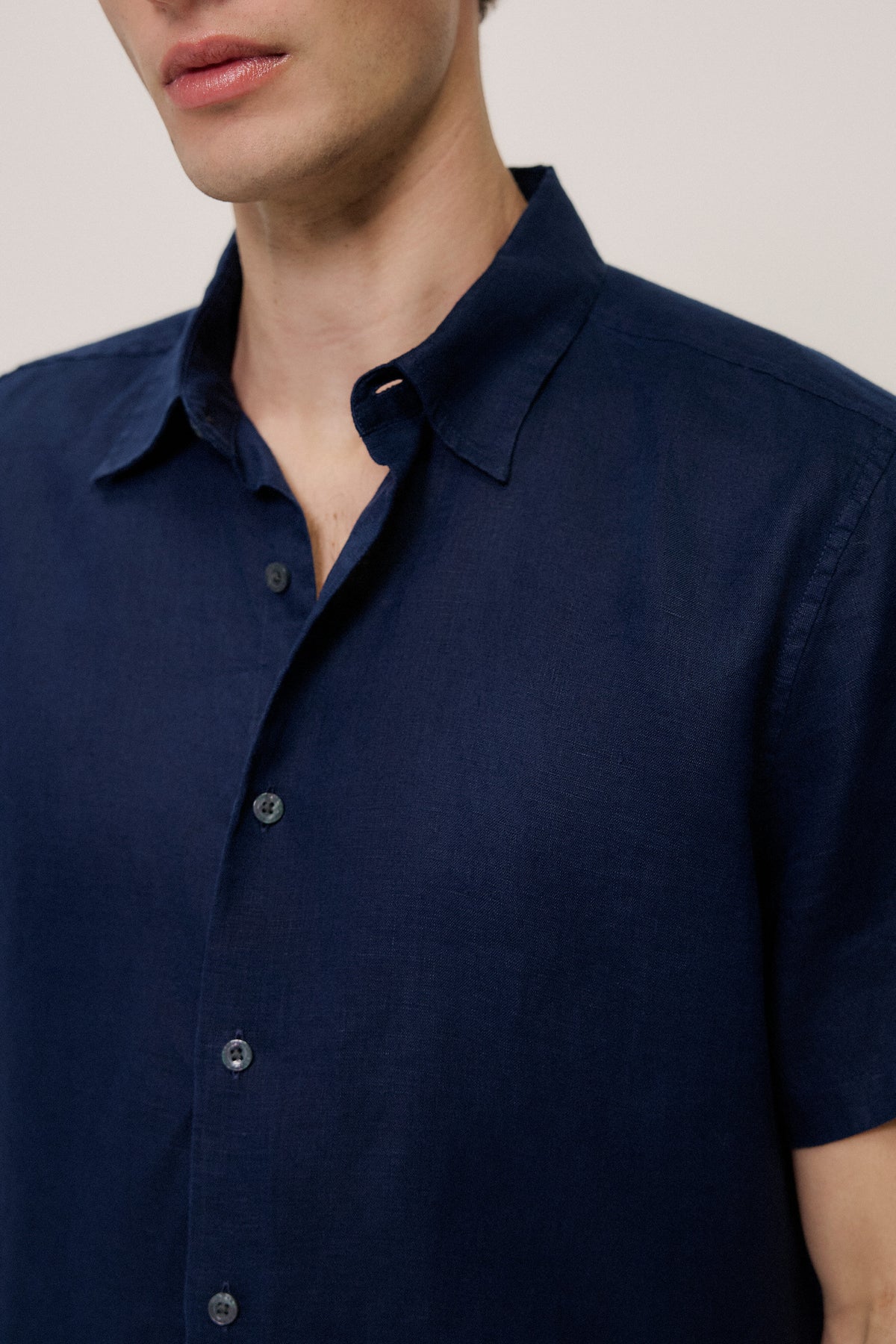 Regular Fit Linen Short Sleeve Shirt
