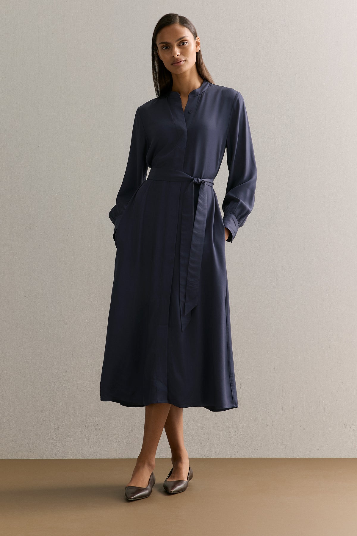 Mini Twill Shirt Dress