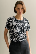 Pima Cotton Floral T-Shirt