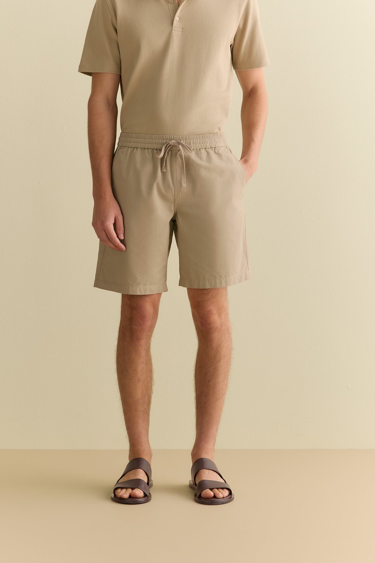 Cotton Twill Pull On Short