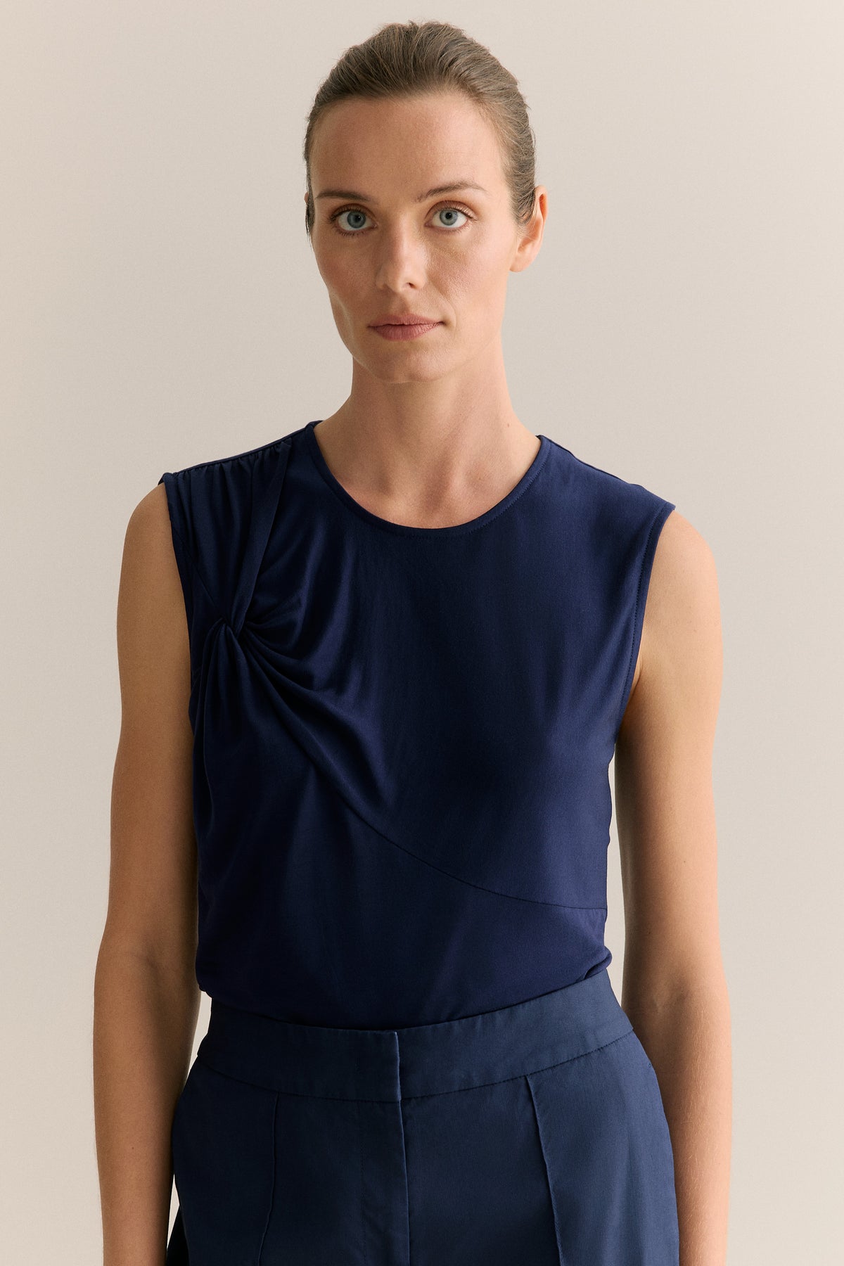 Lyocell Jersey Twist Detail Tank