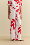 Shadow Palm Draped Pull On Pant