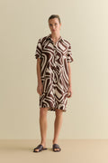 Kai Linen Short Sleeve Shift Dress