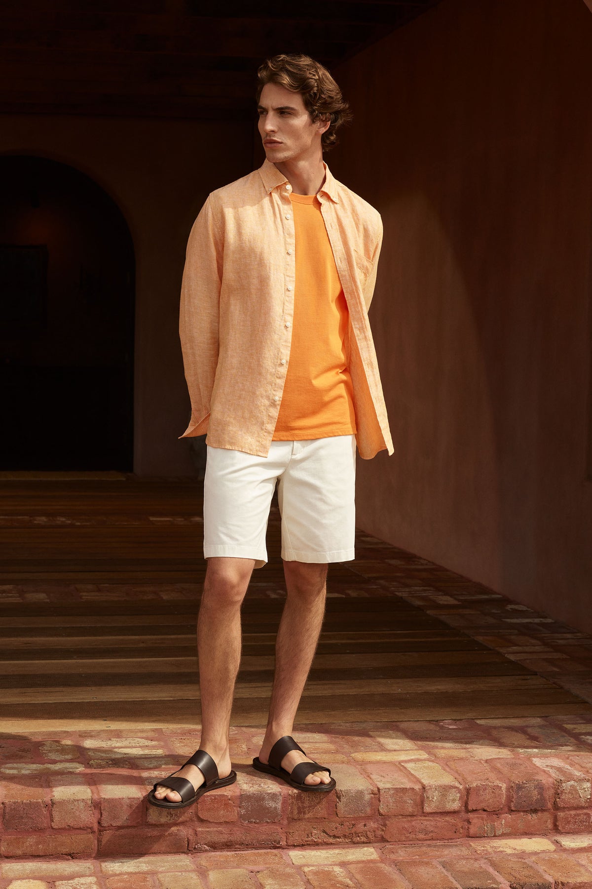 Regular Fit Delave Linen End On End Shirt