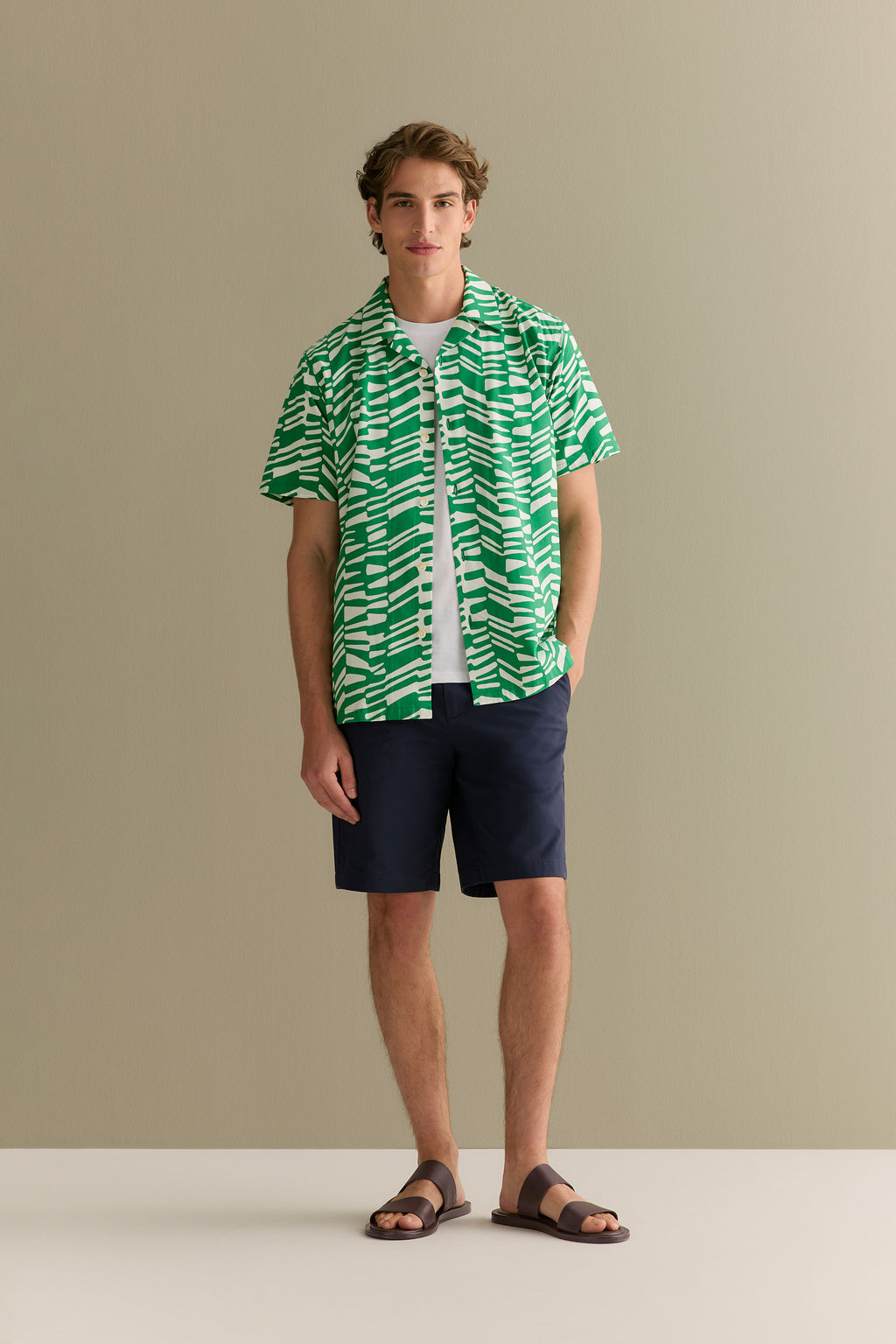 Regular Fit Abstract Geo Short Sleeve Shirt