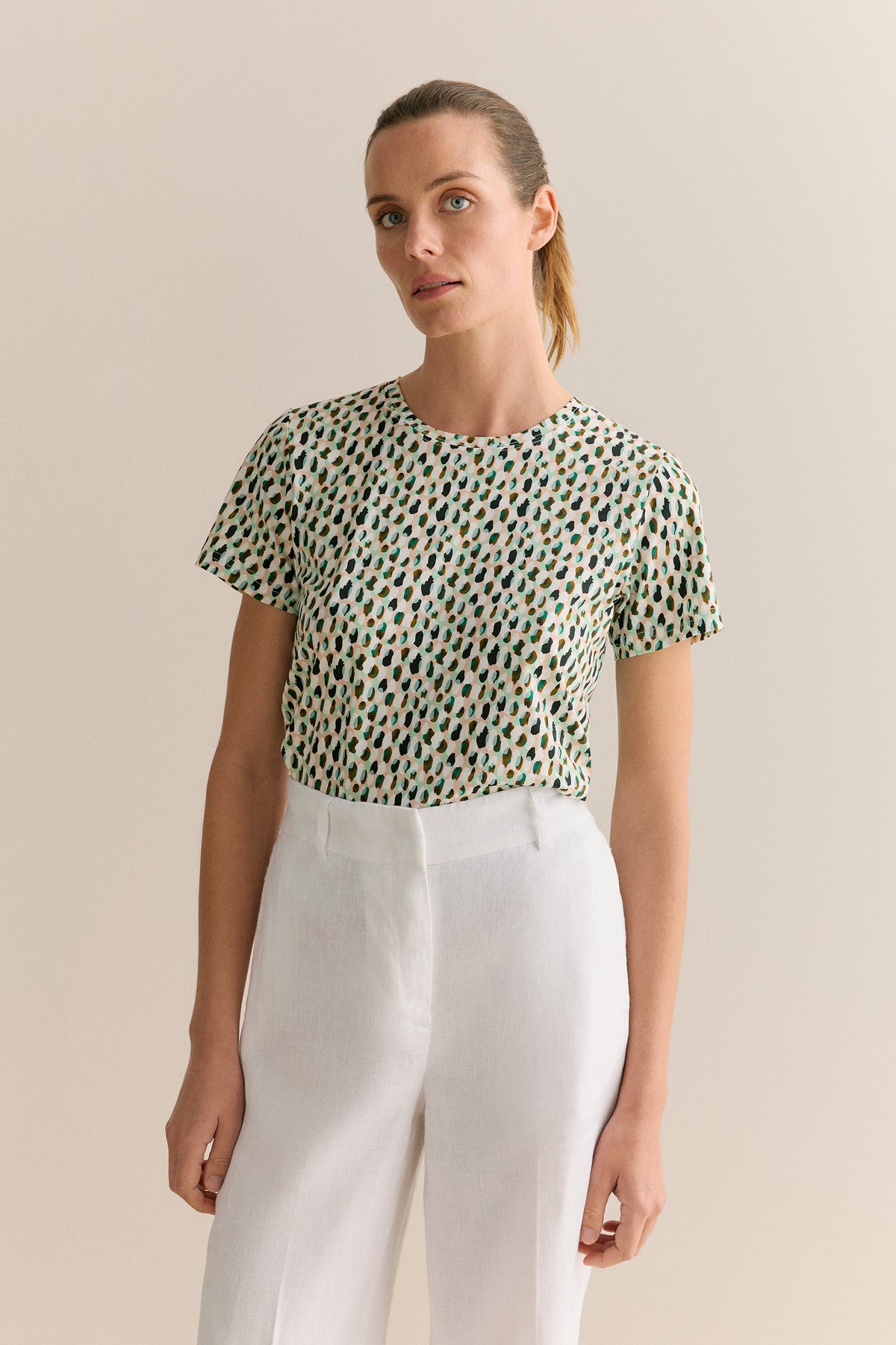 Cotton Impasto Spot T-Shirt