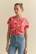 Cotton Hibiscus T-Shirt