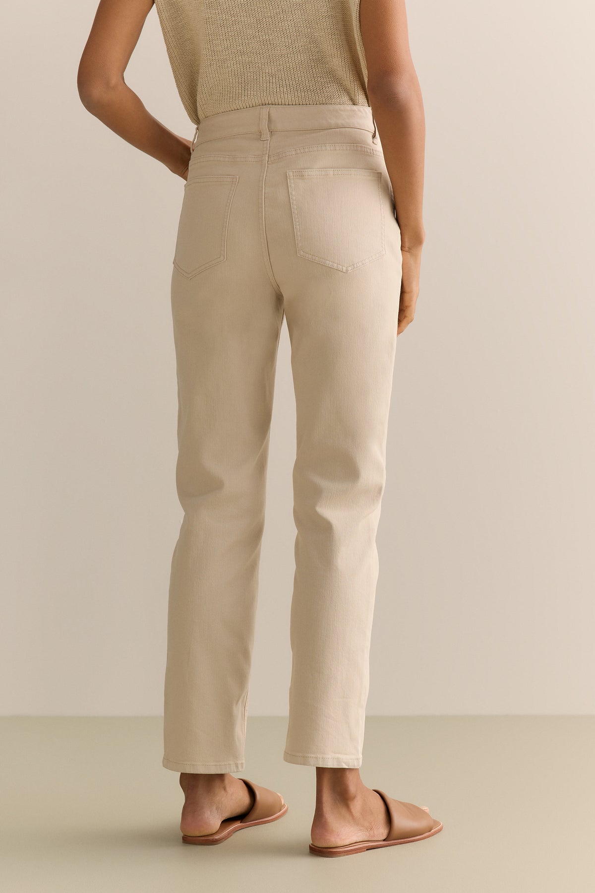 Garment Dyed Straight Leg Jean