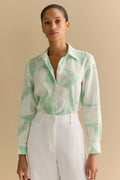 Brushstroke Linen Classic Shirt