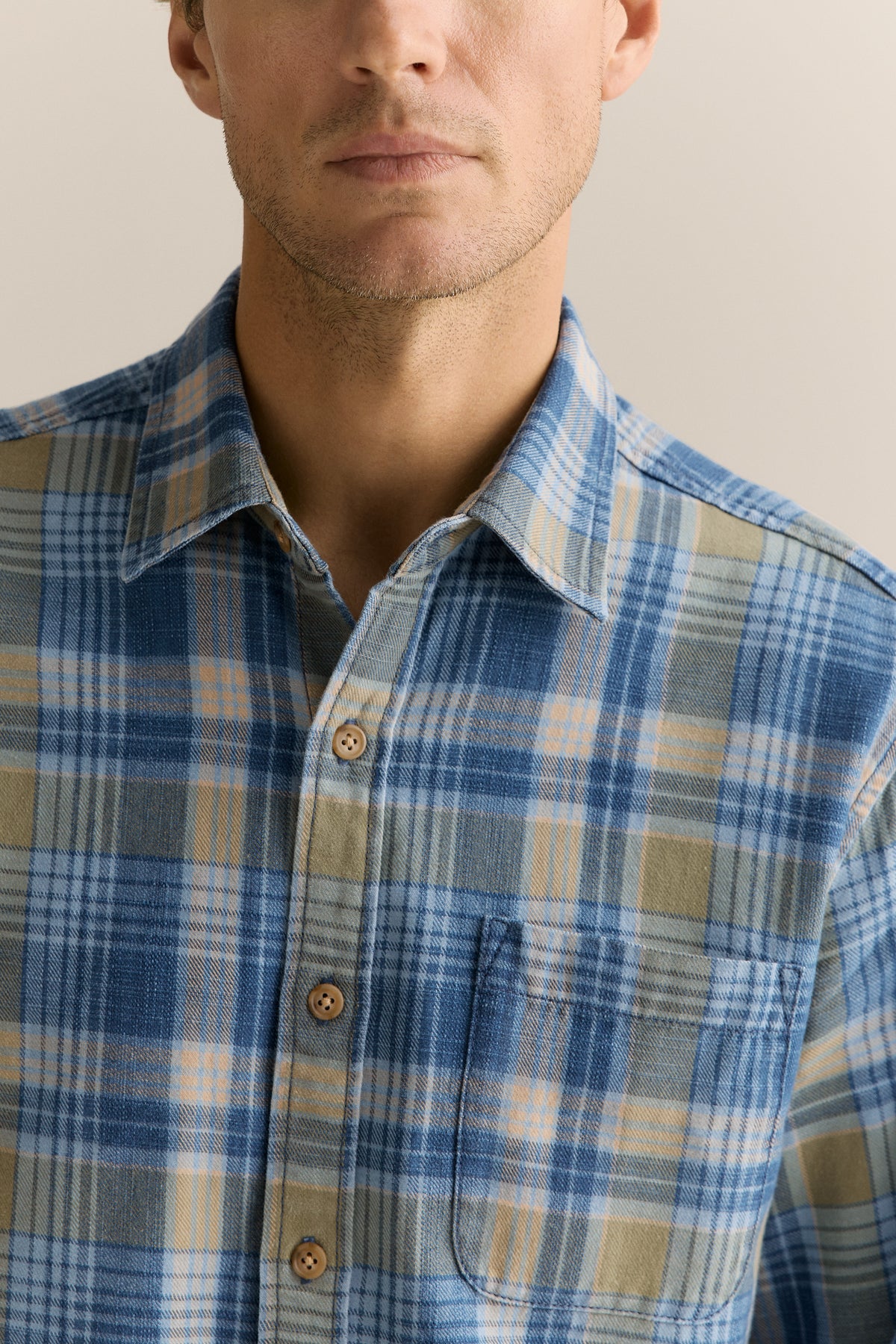 Regular Fit Cotton Slub Check Shirt
