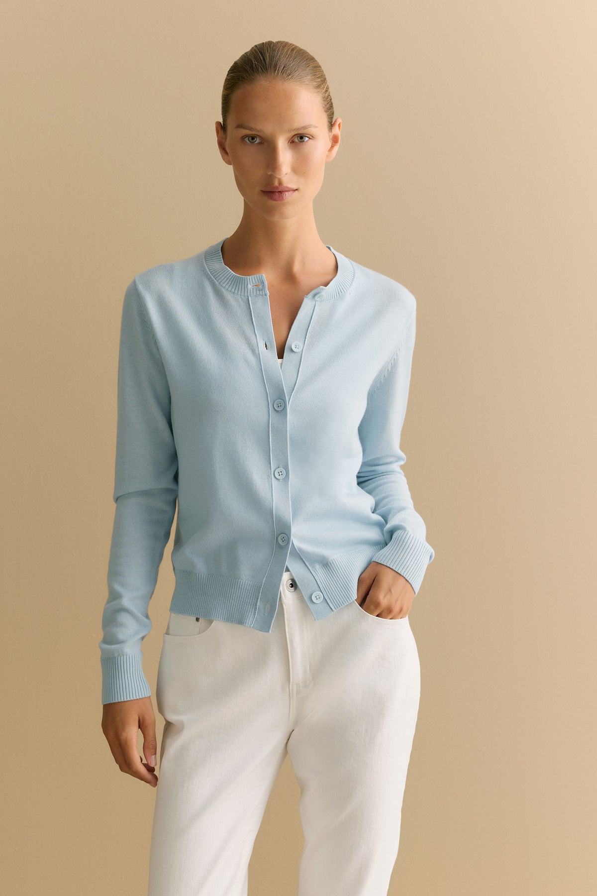 Merino Classic Crew Cardigan