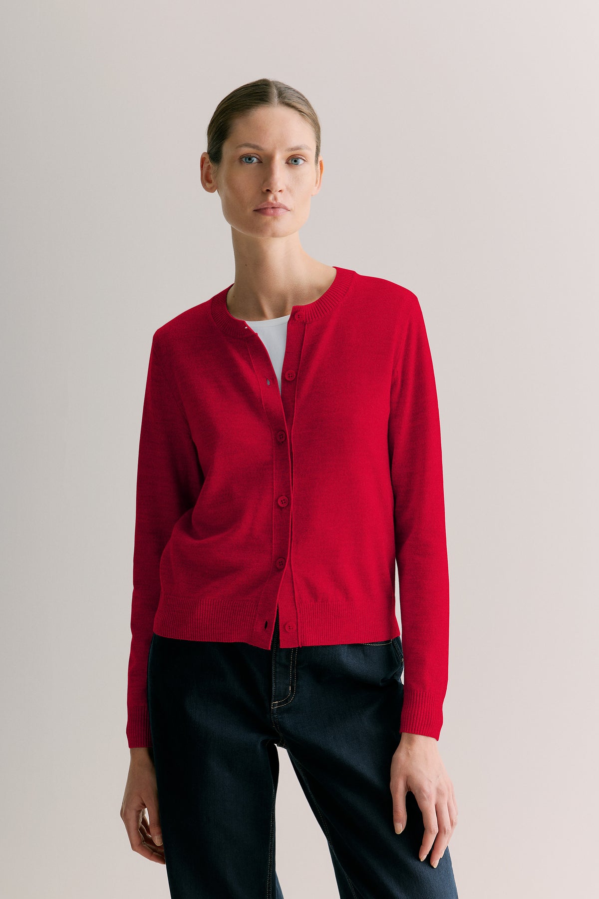 Merino Classic Crew Cardigan