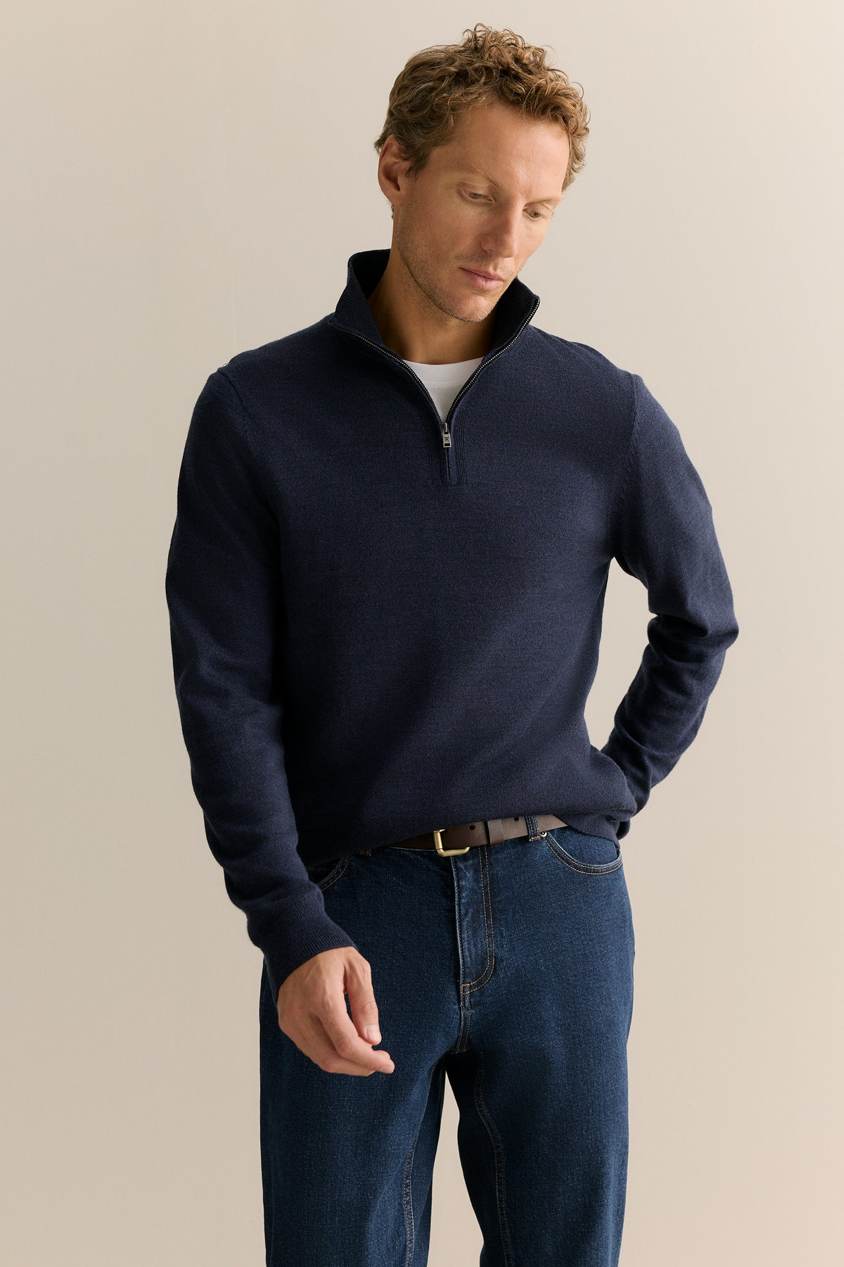 Merino Half Zip